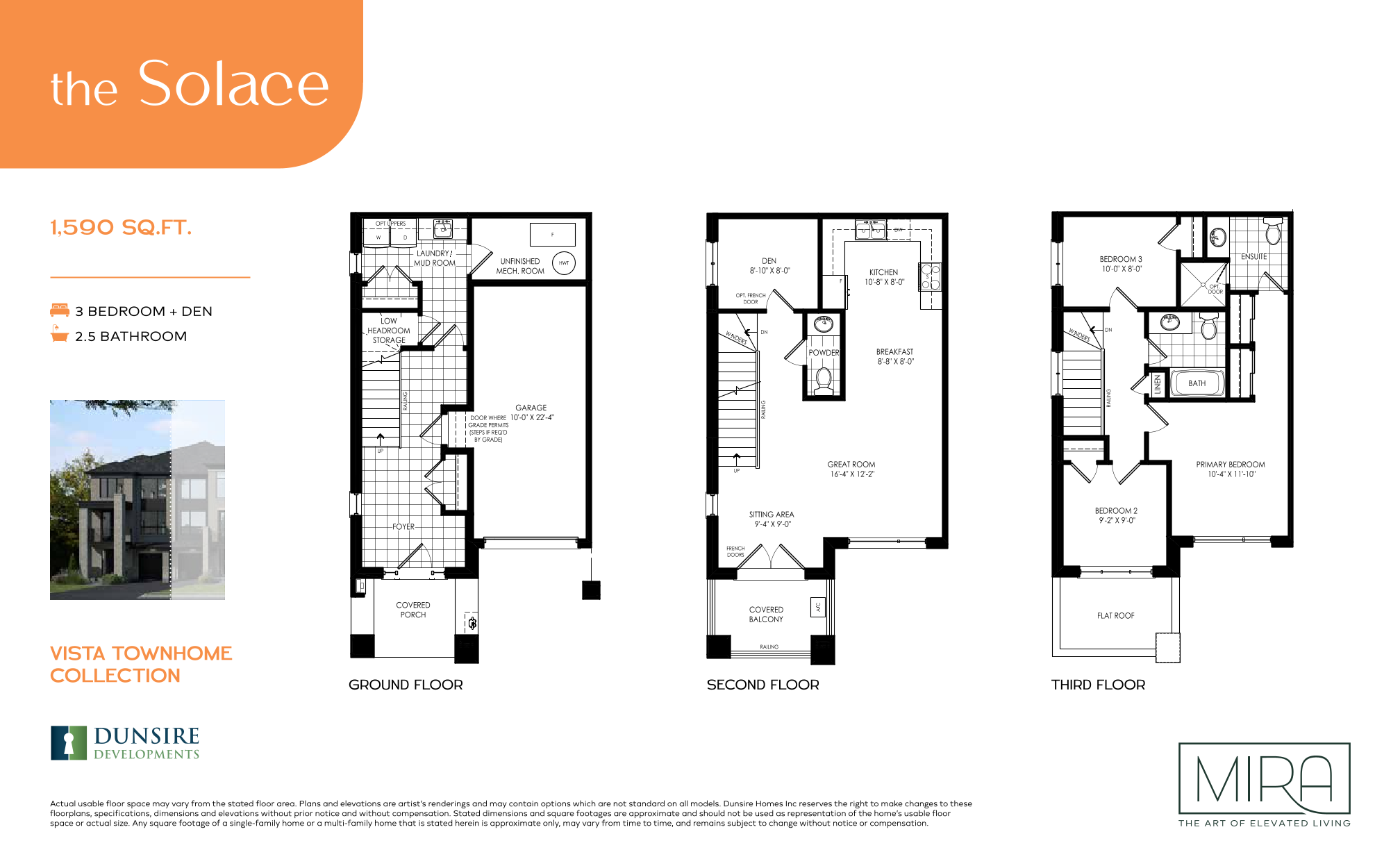 Solace 3-Bed Floor Plan