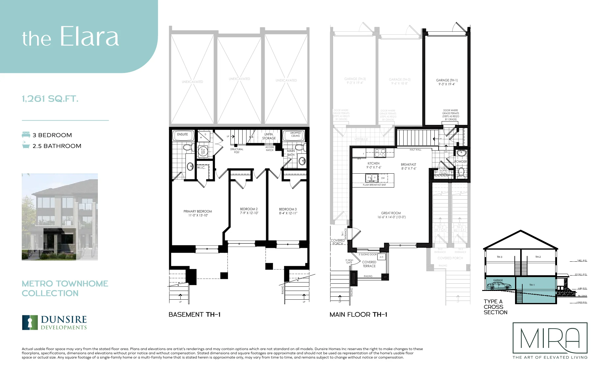 Elara floor plan, 3 bed 2.5 bath