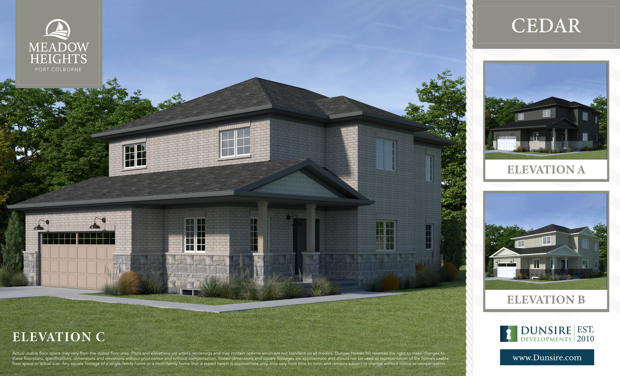 Cedar elevation