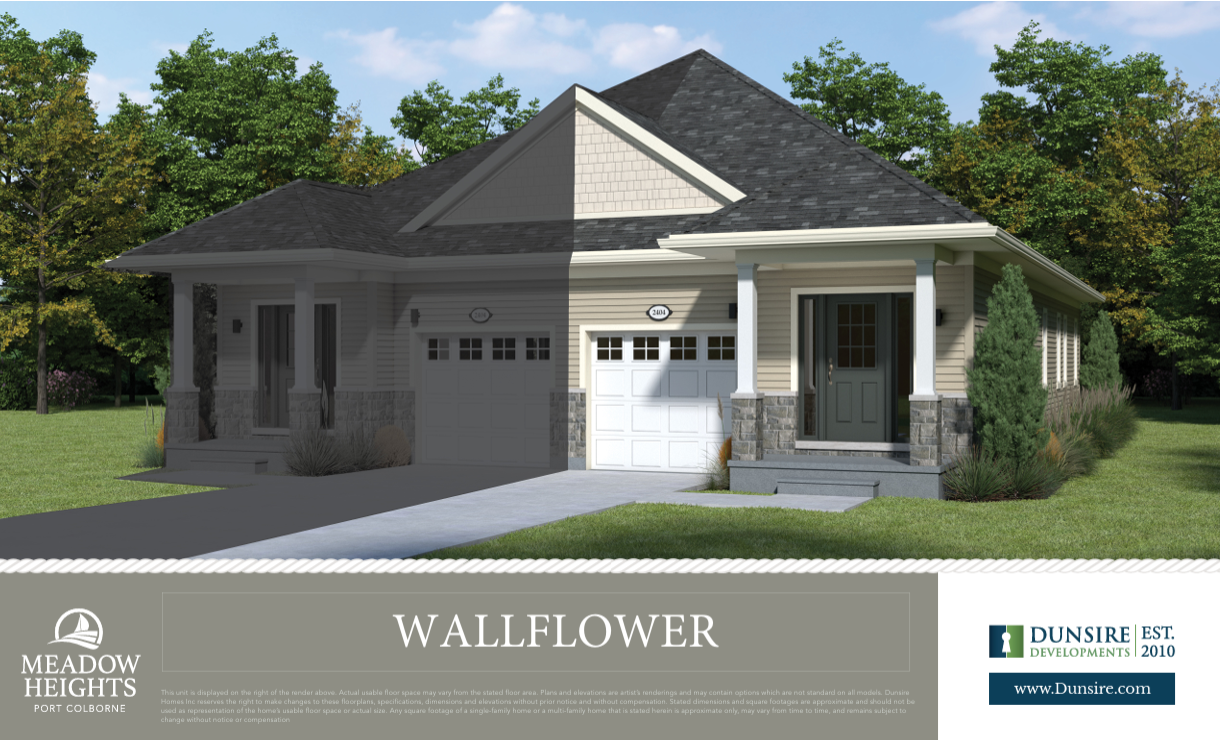 Wallflower semi-bungalow elevation