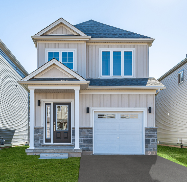 The Hampton model home — real life exterior photo, Bromley Gardens